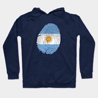 Flag of antigua barbuda in fingerprint Hoodie